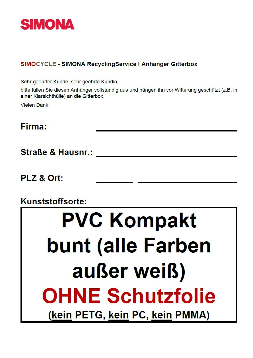 Bild - PVC Kompakt bunt